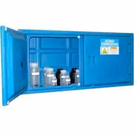 Securall  A&A Sheet Metal Products PE3045 Securall® Polyethylene Cabinet for Harsh Acids/Corrosives Blue image.