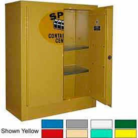 Securall  A&A Sheet Metal Products SCC132Gray Securall® Wall Mountable, Flammable Spill Containment Cabinet Gray image.
