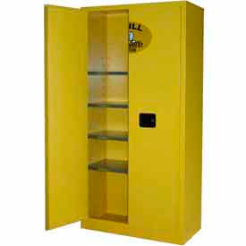 Securall  A&A Sheet Metal Products SCC172Yellow Securall® 36x18x72 Flammable Spill Containment Cabinet Yellow image.