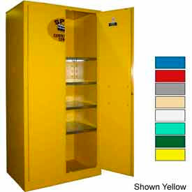 Securall  A&A Sheet Metal Products SCC272Gray Securall® 36x24x72 Flammable Spill Containment Cabinet Gray image.