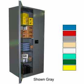 Securall  A&A Sheet Metal Products SS284Beige Securall® Self-Latch All-Welded Industrial Cabinet, 36"Wx24"Dx84"H, Beige image.