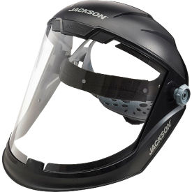 Sellstrom Mfg Co 14200 Jackson Safety®  Maxview Premium Ratchet Faceshield, Chin Guard, Clear PC, Uncoated image.