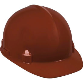 Jackson Safety® SC-6 Cap Style Hard Hat 4-Point Ratchet Suspension Brown Pack of 12