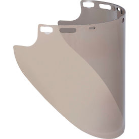 Jackson Safety® F50 Face Shield Window PolyCarb 10""L x 20""W 1/16"" Thick Aluminum Plated