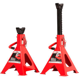 Sellstrom Mfg Co 3306A American Forge & Foundry Jack Stands, 6 Ton, Ratchet Type, Red, Pair image.
