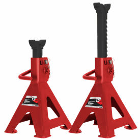Sellstrom Mfg Co 3312C American Forge & Foundry Ratcheting Safety Stand, Double Locking, 12 Ton Capacity, Pair image.