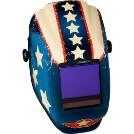 Jackson Safety® Truesight II ADF Welding Helmet Polycarbonate Shade 5-13 Red/White/Blue