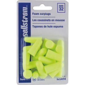 Sellstrom® Premium Disposable Earplugs Uncorded NRR 32 dB 10 Pairs/Pack