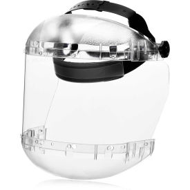 Sellstrom Mfg Co S38410 Sellstrom® S38410 380 Series Max Light Ratcheting Faceshield, Dual Crown, Clear, Polycarbonate image.
