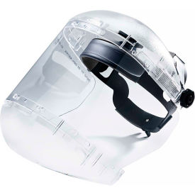 Sellstrom Mfg Co S38440 Sellstrom® S38440 380 Series Max Light Ratcheting Faceshield, Dual Crown, Clear, Anti-Fog image.