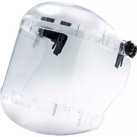 Sellstrom Mfg Co S38510 Sellstrom® S38510 380 Series Max Light Ratcheting Faceshield W/ Hard Hat Slot, Clear, Uncoated image.