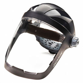 Sellstrom Mfg Co 14220 Jackson Safety Premium Ratcheting Headgear Face Shield with Clear Tint, Anti-Fog - QUAD500 Series image.