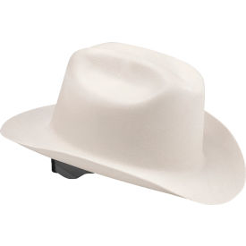 Sellstrom Mfg Co 19500 Jackson Safety Western Outlaw Safety Hard Hat, 4-Point Ratchet Suspension, HDPE, White, 4/Case image.