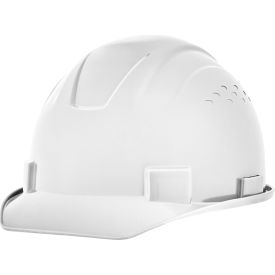 Sellstrom Mfg Co 20200 Jackson Safety Advantage Front Brim Hard Hat, Non-Vented, 4-Pt. Ratchet Suspension, White image.