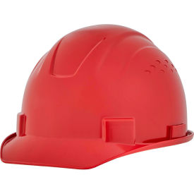 Sellstrom Mfg Co 20204*****##* Jackson Safety Advantage Front Brim Hard Hat, Non-Vented, 4-Pt. Ratchet Suspension, Red image.