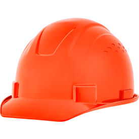 Sellstrom Mfg Co 20205 Jackson Safety Advantage Front Brim Hard Hat, Non-Vented, 4-Pt. Ratchet Suspension, Hi-Vis Orange image.