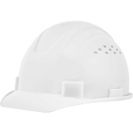 Sellstrom Mfg Co 20220 Jackson Safety Advantage Front Brim Hard Hat, Vented, 4-Pt. Ratchet Suspension, White image.