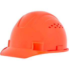 Sellstrom Mfg Co 20223 Jackson Safety Advantage Front Brim Hard Hat, Vented, 4-Pt. Ratchet Suspension, Orange image.