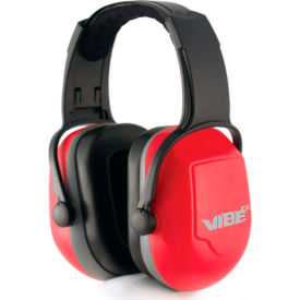 Sellstrom Mfg Co 20774 Jackson Safety Adjustable Safety Ear Muffs, Noise Reducing & Dielectric, 26dB NRR, Red image.