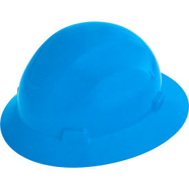 Sellstrom Mfg Co 20802 Jackson Safety Advantage Full Brim Hard Hat, Non-Vented, 4-Pt. Ratchet Suspension, Blue image.