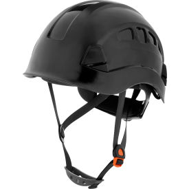 Sellstrom Mfg Co 20927 Jackson Safety CH-400V Climbing Style Hard Hat, Industrial, 6-Pt. Suspension, Vented, Black image.