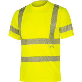 Pioneer® Hi-Vis Cooling Safety T-Shirt Long Sleeve ANSI Class 3 2XL Yellow