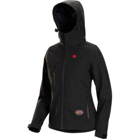 Pioneer® Womens Heated Softshell Jacket 2XL Black