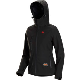 Pioneer® Womens Heated Softshell Jacket L Black