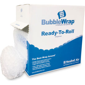 Sealed Air Bubble Wrap® Cushion Bubble Roll 12"W x 65'L x 1/2" Bubble Clear 1 Roll