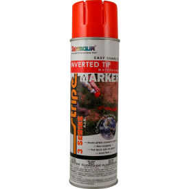 Stripe 3-Series Street & Utility Marking Paint 20 oz. Red Fluorescent 20-354, 12/Case