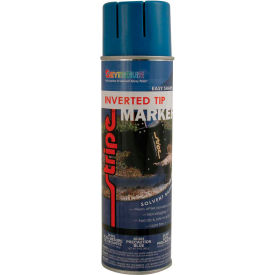 Stripe Solvent Base Street & Utility Marking Paint 20 oz. Precaution Blue 20-953, 12/Case