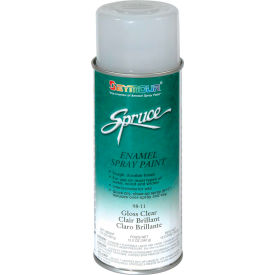 Spruce General Use Spray Paint 16 Oz. Gloss Clear 12 Cans/Case - 98-11
