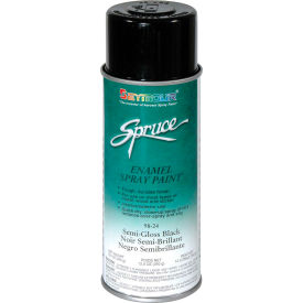Spruce General Use Spray Paint 16 Oz. Satin Black 12 Cans/Case - 98-24