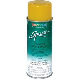Seymour Of Sycamore Inc 98-34 Spruce General Use Spray Paint 16 Oz. Gloss Light Yellow 12 Cans/Case - 98-34 image.