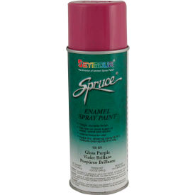 Seymour Of Sycamore Inc 98-89 Spruce General Use Spray Paint 16 Oz. Gloss Purple 12 Cans/Case - 98-89 image.