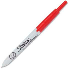 Sharpie® Retractable Permanent Marker Ultra Fine Red Ink Dozen