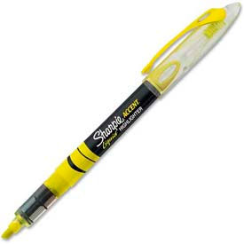 Sandford Ink Corporation 1754463 Sharpie® Accent Pen Style Liquid Highlighter, Chisel Tip, Fluorescent Yellow Ink, Dozen image.
