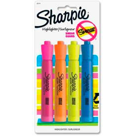 Sandford Ink Corporation 25174PP Sharpie® Accent Tank Highlighter, Nontoxic, Chisel Tip, Yellow/Orange/Blue/Pink Ink, 4/Pack image.