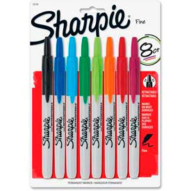 Sharpie® Retractable Permanent Marker Fine Point Assorted Ink 8/Set
