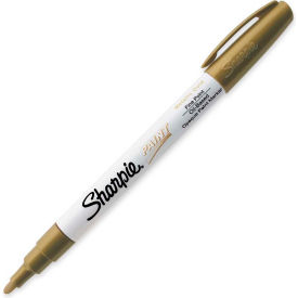 Sandford Ink Corporation 35544 Sharpie® Paint Marker, Oil-Based, Fine, Metallic Gold Ink, 1 Each image.