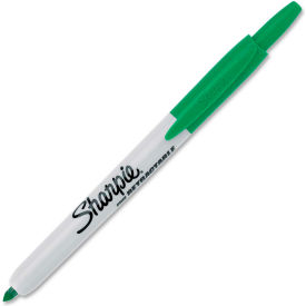 Sandford Ink Corporation 36704 Sharpie® Retractable Permanent Marker, Fine, Green Ink, 1 Each image.