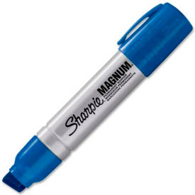 Sanford 44003 Sharpie® Magnum Permanent Marker, Extra Large Chisel, Blue Ink image.