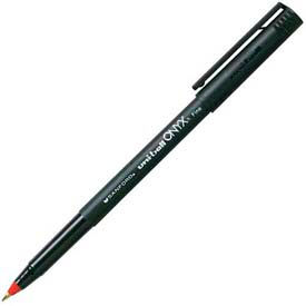 Sandford Ink Corporation 60144 Sanford® Onyx Rolling Ball Pen, Non-Refillable, 0.7mm, Red Ink, Dozen image.