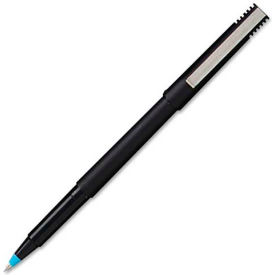 Sanford 60153 Sanford® Uni-ball Roller Rollerball Pen, 0.5mm, Blue Ink, Dozen image.