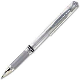 Sandford Ink Corporation 60658 Sanford® Uni-ball Gel Impact Metallic Ink Pen, 1.0mm, Metallic Silver Ink image.