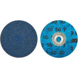 SAINT GOBAIN ABRASIVES 66261138660 Norton 66261138660 BlueFire Quick-Change Cloth Disc 3" Dia. 80 Grit Zirconia Alumina Type II image.