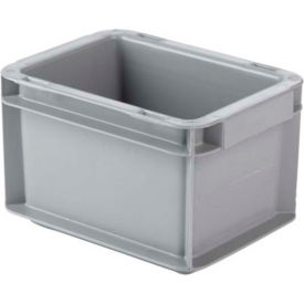 Schaeffer Material EF2120.GY1 SSI Schaefer Euro-Fix Solid Container EF2120 - 8" x 6" x 5", Gray image.