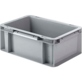 Schaeffer Material EF3120.GY1 SSI Schaefer Euro-Fix Solid Container EF3120 - 12" x 8" x 5", Gray image.