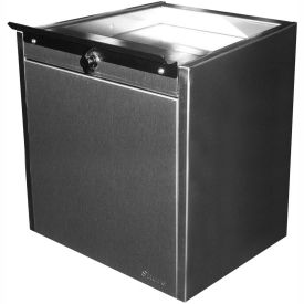SHURESAFE SECURITY AND STORAGE SOLUTIONS SPT155 Shuresafe Duo-Drawer 670155 w/Sliding Deal Tray, 20-1/2"H For 8" Thick Wall, UL Bullet Resistant image.