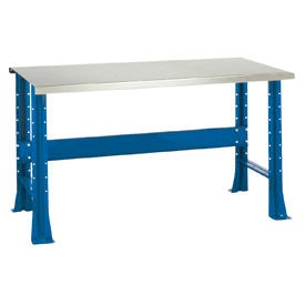 Shureshop Adjustable Height Stationary Bench - Stainless Steel Top 72 Shureshop Adjustable Height Stationary Bench - Stainless Steel Top 72